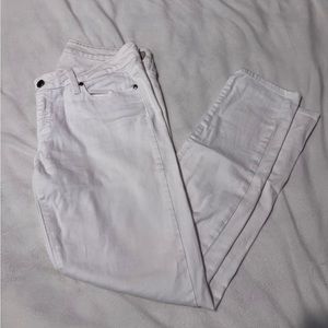 Paige Peg Skinny White Jeans